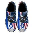 thumbnail image 2 of We Stnd With Israel American flag Shoes Sneakers Black Size 9.5, 2 of 7