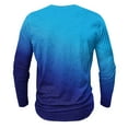 thumbnail image 4 of S-5X Mens Big & Tall T Shirts Long Sleeve Tshirts Shirt Plus Size Casual Pullover Gradient Printed Basic Breathable Athletic Workout Tees Tops, 4 of 4
