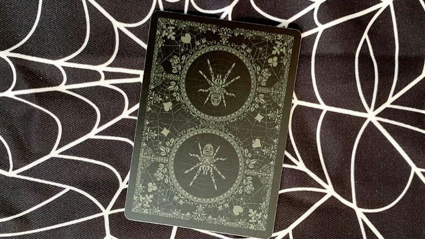 Gilded Bicycle Spider (Green) Playing Cards by USPCC