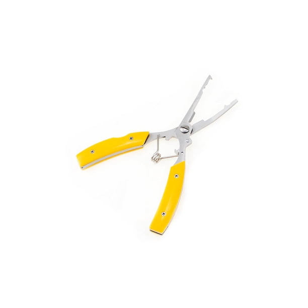 Eigraketly Alicates para señuelos, flotador de pesca, alicates de plástico ajustables, abrazadera práctica, accesorios prácticos de aparejos de larga Pescar Amarillo Eigraketly OD030327-02