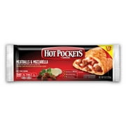 Nestle Hot Pockets Meatballs and Mozzarella Stuffed Sandwich, 8 Ounce -- 12 per case.
