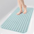 thumbnail image 1 of Alfombrilla antideslizante OTHWAY para bañera y ducha, color azul claro, 90 x 40 cm, 1 of 8