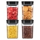 thumbnail image 1 of Juego de contenedores de almacenamiento de alimentos MR.SIGA herméticos, 1 l/34 oz, paquete de 4, 1 of 7
