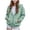 Green, variant on WUANDIXFA Girls Zip Up Hoodie 1-14 Years Kids Fashion Oversized Sweatshirt Jacket with Pockets,Purple,13-14 Years