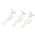 thumbnail image 2 of Raindrops 150Pcs Stainless Steel Eye Pins for Jewelry Making Durable DIY Earring Components, 2 of 7