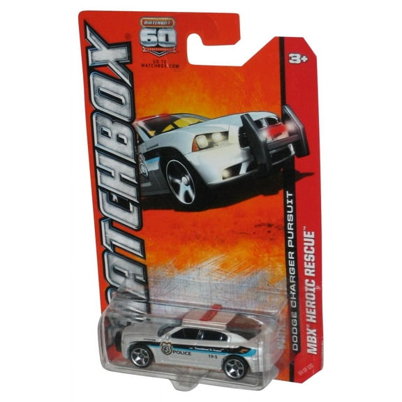 Matchbox MBX Heroic Rescue (2012) Dodge Charger Pursuit Toy Car 64/120