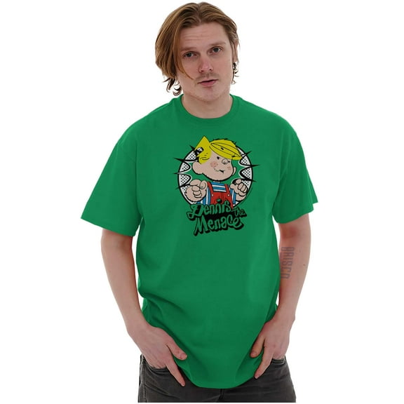 Retro Old School Dennis The Menace Men's Graphic T Shirt Tees Brisco Brands S