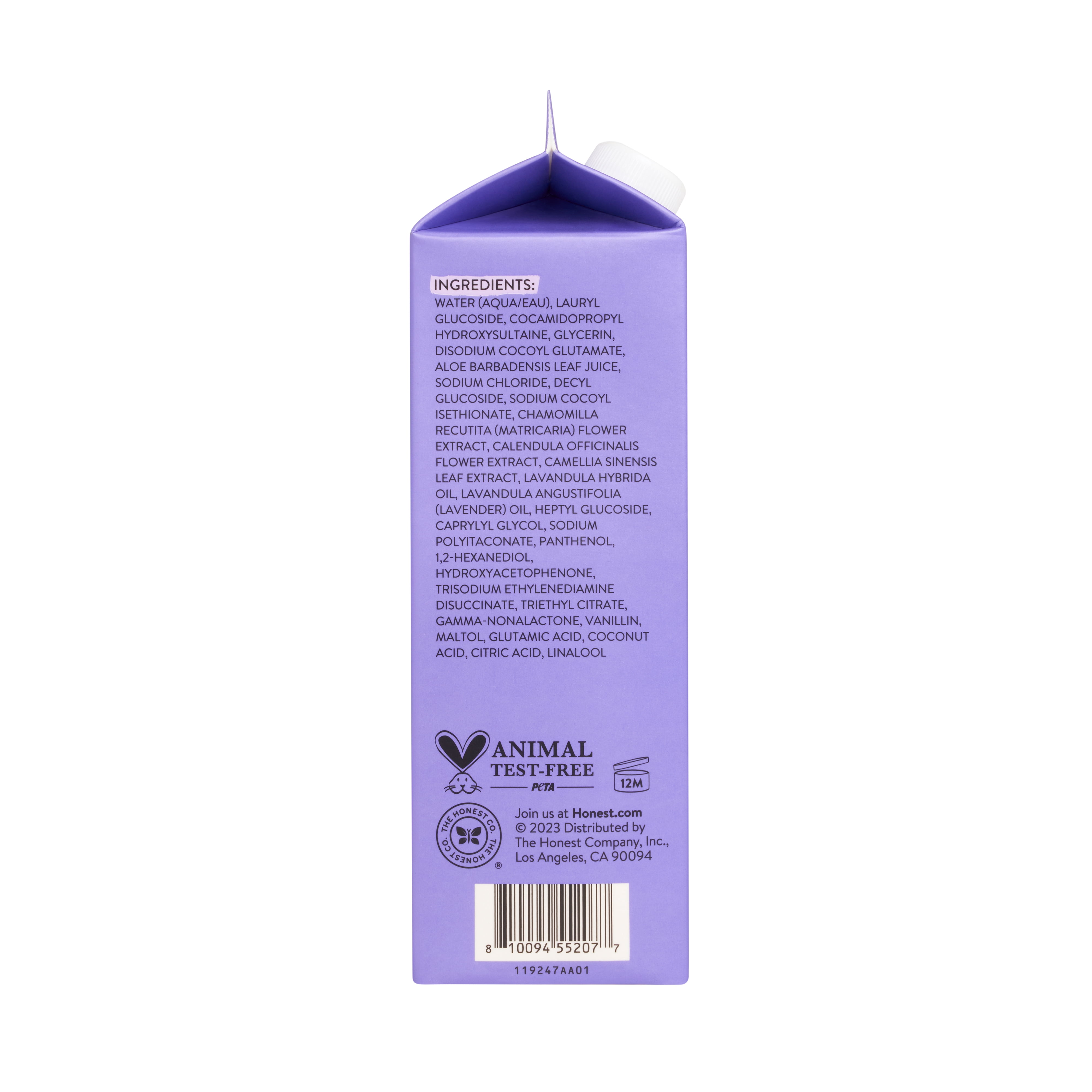 The Honest Company Bubble Bath Carton Refill Lavender 32 fl oz
