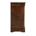 thumbnail image 4 of Passion Furniture Louis Phillipe Cappuccino 4 Drawer Chest of Drawers (42 in L. X 18 in W. X 35 in H.), 4 of 7