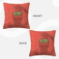 thumbnail image 3 of ZICANCN Skull Illumination Imagination Decorative Throw Pillow Covers , Couch Sofa Decorative Knit Pillow Covers for Living Room Farmhouse 26"x26", 3 of 8