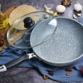 Stone Frying Wok Pan Nonstick Ceramic Pot Induction Fryer Steak