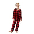 thumbnail image 3 of AceBaby Christmas Family Pajamas Matching Set, Long Sleeve Shirt with Pants Plaid Sleepwear Loungewear for Man/Woman/Kid, 3 of 10
