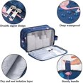 thumbnail image 5 of Ladies Toiletry Bag Large Travel Toiletry Bag Waterproof Cosmetic Bag with 3 Compartments, 5 of 5