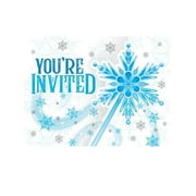 Creative Converting 344440 4.5 x 4.5 in. Snow Princess Invitations, Case of 6 - 8 Count