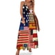 thumbnail image 1 of Vestido sin mangas con bandera americana vestidos de verano para mujer Vestido mujer vestidos de fiesta para mujer Ropa femenina, 1 of 7