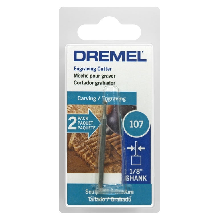 Dremel 107 - 2pc 3/32 inch ROUND Engraving Cutter —