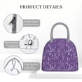 thumbnail image 4 of Easygdp Lavender Flowers Bolsa de Almuerzo Insulada Grande, Forro de Aluminio, Diseño Espacioso, a Prueba de Fugas, Ideal para Trabajo, Picnics, Viajes y Actividades al Aire Libre, 4 of 6
