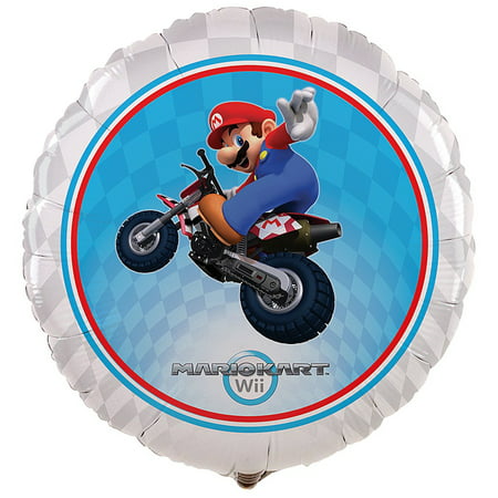 Super Mario Brothers Mario Kart Wii Party Supplies Foil Balloon