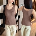 thumbnail image 4 of Wlynlyn Womens Tank Tops Built in Bra Sleeveless Shirts Crewneck Undershirts Base Layer Comfy Loungewear L, 4 of 4