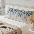 thumbnail image 4 of Blue Eucalyptus Body Pillow Covers 20"x60", Farmhouse Weeping Leaves Linen Soft Brushed Microfiber Breathable Throw Pillow Covers, Decorative Pillowcase with Zipper for Couch Sofa Bedroom Living Room, 4 of 9