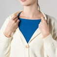 thumbnail image 2 of Detachable Collar Blouse for Women Summer Red Christmas Striped 2026 Christmas Half High Cover up Outfits Women's Shirt Fake Collar, 2 of 4