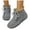 Grey, variant on Suede Snow Boots for Women High Top Lace up Fuzzy Loafers Stitching Round Toe Winter Flat Ankle Booties