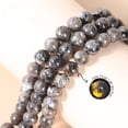 thumbnail image 5 of Natural Stone Round Flame Stone Beads Yooperlite Fire Sodalite Loose Spacer Beads for Jewelry Making DIY Bracelets Necklace 15'', 5 of 5