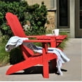 thumbnail image 4 of PolyTEAK Adirondack Chair, Premium Weather Resistant Poly Lumber, Outdoor Patio Furniture, Up to 300 lbs, Plastic Adirondack Chairs for Porches, Decks, and Pool Side, Element Collection, Blue, 4 of 9