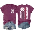 thumbnail image 1 of WILLBEST T-Shirts pour Femmes T-Shirt Décontracté Imprimé Col Rond Couleur Unie Manches Courtes 5254, 1 of 2