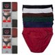 thumbnail image 1 of Pack de 6 calzoncillos de bikini para hombre, ropa interior, 100 % algodón, talla XL (40-42), 1 of 4