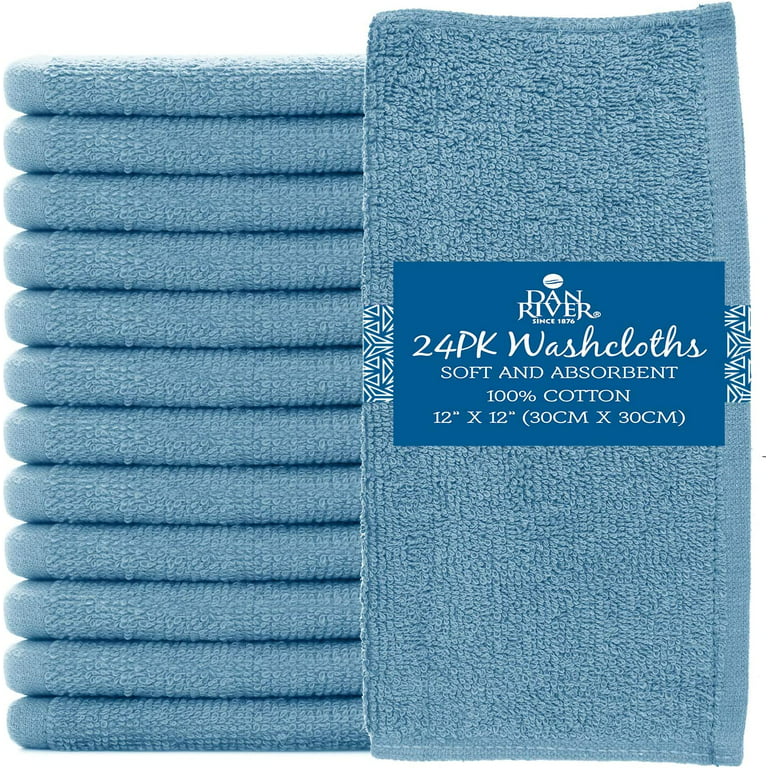 DAN RIVER 100% Cotton Bath Towel Set Pack of 6