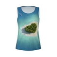 thumbnail image 6 of Sigee Paradise Island for Women's Workout Tank Top,Running Tank Tops,Sleeveless Gym ClothesXX-Large, 6 of 8