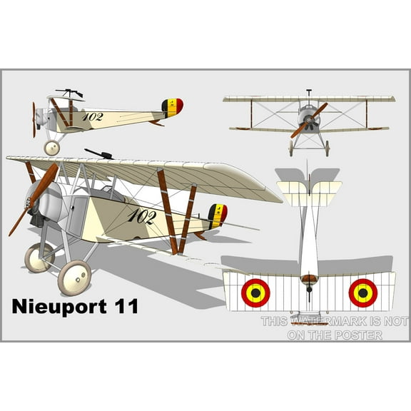 24"x36" Gallery Poster, Nieuport 11