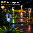 thumbnail image 6 of Maspost Solar LED Pathway Lights Outdoor Waterproof, Landscape Lighting for Patio Driveway Walkway Yard Lawn Backyard, 12 pack, 6 of 8