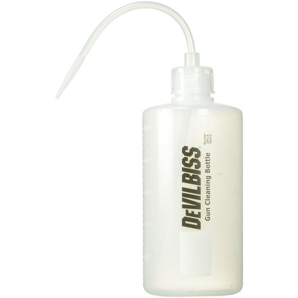 Botella limpiadora DeVilbiss DPC8 con capacidad para pistola pulverizadora, 480 ml
