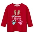 thumbnail image 3 of OGLCCG Mothers Day Shirt for Kids Girls I Love My Mama Tees Casual Cute Printed Summer Crewneck 3/4 Sleeve Happy Mothers Day T-Shirt 3-12 Years, 3 of 4