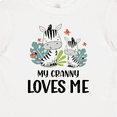 thumbnail image 4 of Inktastic Zebra My Granny Loves Me Boys or Girls Baby T-Shirt, 4 of 5