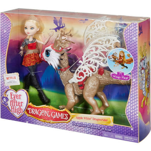Ever After High Dragon Games Apple White Doll and Braebyrn Dragon