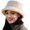 Beige, variant on Winter Warm Plush Fuzzy Bucket Hat Furry Faux Fur Shearling Fisherman Hats for Women