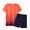 X01-Black, variant on Boys Athletic Shorts Set Print Quick-Dry Short Sleeve T-Shirt and Solid Shorts Sports Tracksuit