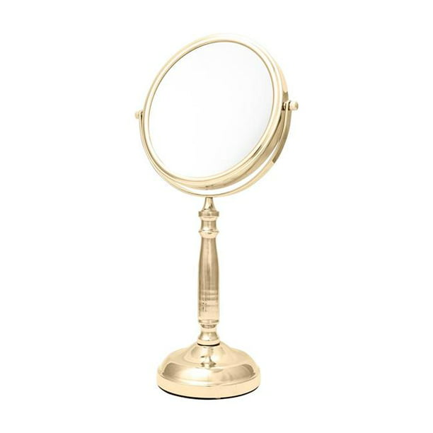 Upper Canada Soap D906g 16 75 X 7 5 In, 10x Magnifying Makeup Mirror Gold