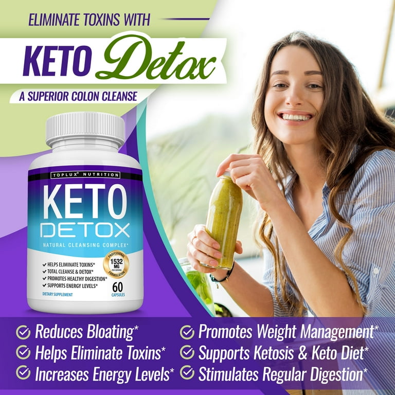Toplux Keto Detox, 1532mg, Dietary Supplement for Digestive