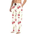 thumbnail image 2 of FORMRS Mens Pajama Pants with Pockets Sleepwear Lounge Bottoms Sizes S-2XL, Red Cherry, 2 of 7