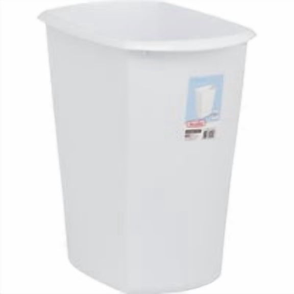 Sterilite Corp. Sterilite White Rectangular Wastebasket