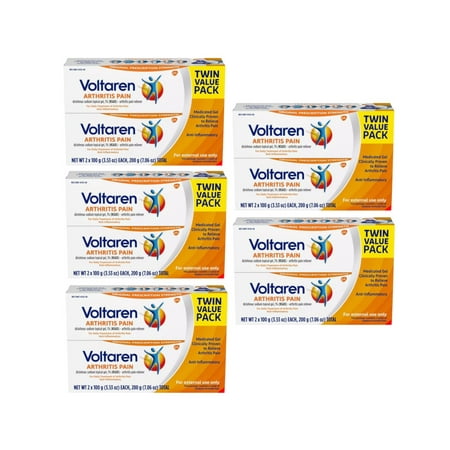 Voltaren Arthritis Pain Topical Gel,3.53 oz. Twin Pack - Pack of 5