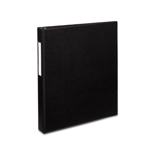 Durable Non-View Binder with DuraHinge and EZD Rings 3 Rings, 1" Capacity, 11 x 8.5, Black, 8302