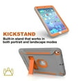thumbnail image 5 of iPad Air 2 Case with Soft Screen Protector, Dteck Heavy Duty Shockproof Three Layer Plastic and Silicone Protective Cover with Kickstand For Apple iPad Air 2 (A1566/A1567), Gray/Orange, 5 of 6