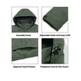 thumbnail image 4 of Womens Waterproof Rain Jacket, Lightweight Windproof for Hiking Travel Military Olive XS, 4 of 6