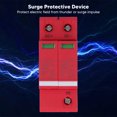 thumbnail image 2 of "Dual-Pole 100KA Surge Protector for Electrical Panels - DC1000V Lightning Arrester with Quick Response & PC Fireproof Housing", 2 of 7