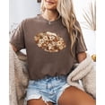 thumbnail image 2 of Trendy Floral Football Shirt for Women and Teens Cute Flower Fall Sports T-Shirt Espresso Shirt Adult Small, 2 of 4